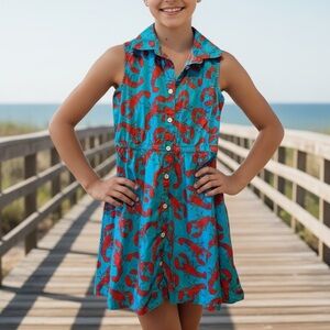Crewcuts Lobster Print Sleeveless Dress – Size 10